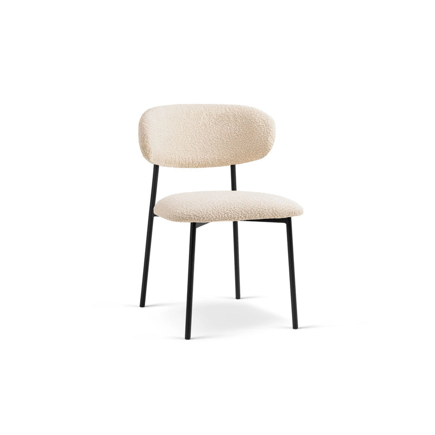 Nina Essstuhl, Polster aus Boucle (Bal2074), in Beige von Micadoni – Bild 1