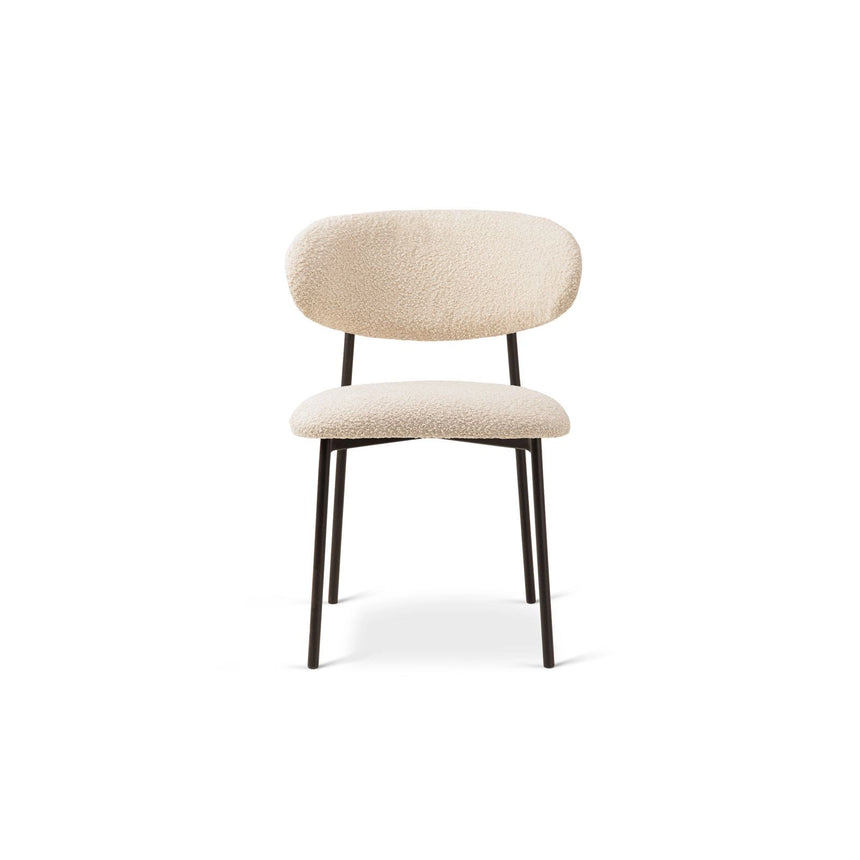 Nina Essstuhl, Polster aus Boucle (Bal2074), in Beige von Micadoni – Bild 3