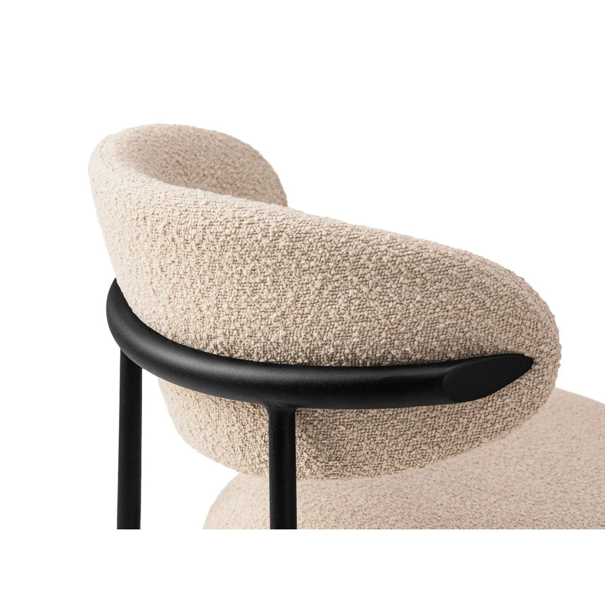 Nina Essstuhl, Polster aus Boucle (Bal2074), in Beige von Micadoni – Bild 5