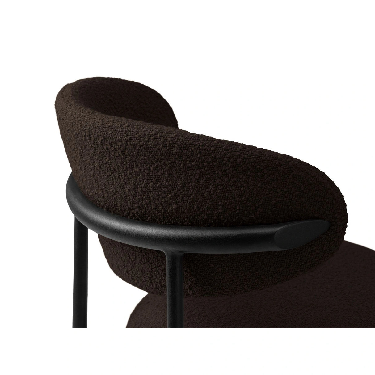 Nina Essstuhl, Polster aus Boucle (Bal2081), in Braun von Micadoni – Bild 5