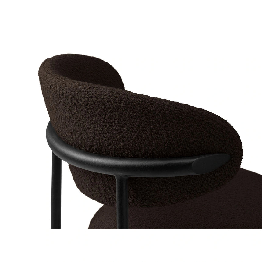 Nina Essstuhl, Polster aus Boucle (Bal2081), in Braun von Micadoni – Bild 5