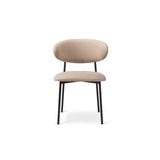 Nina Essstuhl, Polster aus Samt (Ma2282), in Almond Beige von Micadoni – Bild 3