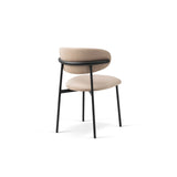 Nina Essstuhl, Polster aus Samt (Ma2282), in Almond Beige von Micadoni – Bild 4