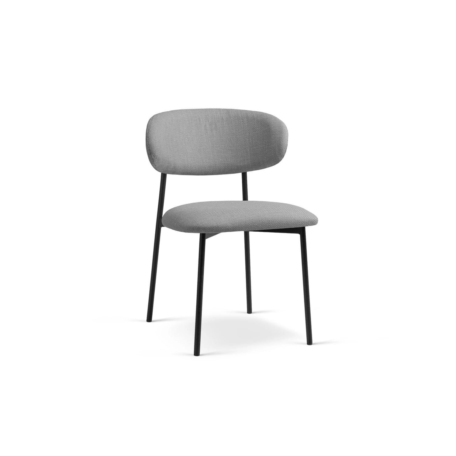 Nina Essstuhl, Polster aus Strukturierter Stoff (Bjo34), in Warm grey von Micadoni – Bild 1