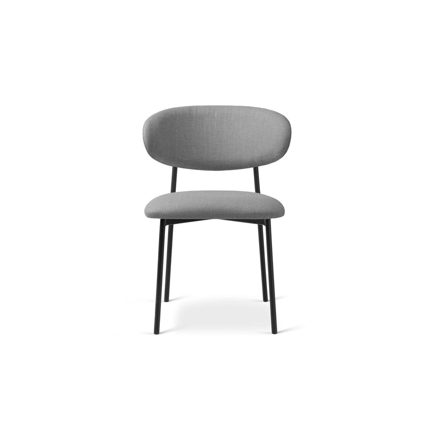 Nina Essstuhl, Polster aus Strukturierter Stoff (Bjo34), in Warm grey von Micadoni – Bild 3