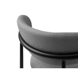 Nina Essstuhl, Polster aus Strukturierter Stoff (Bjo34), in Warm grey von Micadoni – Bild 5