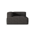 Nuria Modulares Sofa Sitzelement, Linke Seite, aus Boucle in Anthrazit (Monet Anthracite), 147x127 cm von Micadoni – Bild 1