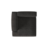 Nuria Modulares Sofa Sitzelement, Linke Seite, aus Boucle in Anthrazit (Monet Anthracite), 147x127 cm von Micadoni – Bild 5