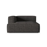 Nuria Modulares Sofa Sitzelement, Linke Seite, aus Boucle in Anthrazit (Monet Anthracite), 147x147 cm von Micadoni – Bild 1