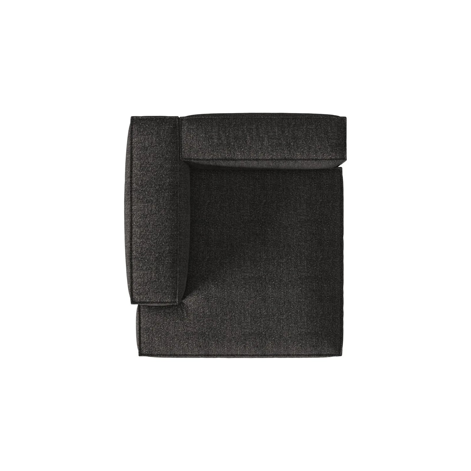Nuria Modulares Sofa Sitzelement, Linke Seite, aus Boucle in Anthrazit (Monet Anthracite), 147x147 cm von Micadoni – Bild 5