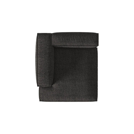 Nuria Modulares Sofa Sitzelement, Linke Seite, aus Boucle in Anthrazit (Monet Anthracite), 147x147 cm von Micadoni – Bild 5