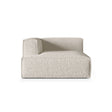 Nuria Modulares Sofa Sitzelement, Linke Seite, aus Boucle in Beige (Monet Sand), 147x127 cm von Micadoni – Bild 1