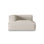 Nuria Modulares Sofa Sitzelement, Linke Seite, aus Boucle in Beige (Monet Sand), 147x127 cm von Micadoni – Bild 1