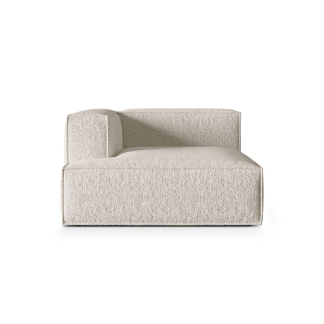 Nuria Modulares Sofa Sitzelement, Linke Seite, aus Boucle in Beige (Monet Sand), 147x127 cm von Micadoni – Bild 1