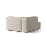 Nuria Modulares Sofa Sitzelement, Linke Seite, aus Boucle in Beige (Monet Sand), 147x127 cm von Micadoni – Bild 4