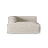 Nuria Modulares Sofa Sitzelement, Linke Seite, aus Boucle in Beige (Monet Sand), 147x147 cm von Micadoni – Bild 1