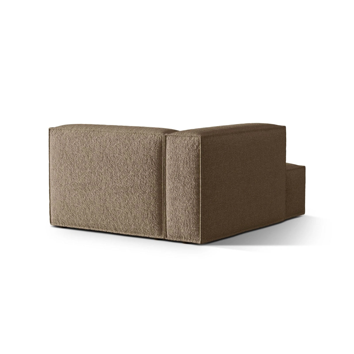 Nuria Modulares Sofa Sitzelement, Linke Seite, aus Boucle in Cappuccino (Monet Cappucino), 147x127 cm von Micadoni – Bild 4