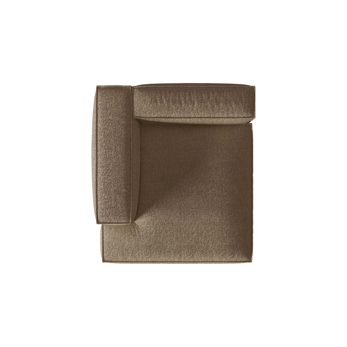 Nuria Modulares Sofa Sitzelement, Linke Seite, aus Boucle in Cappuccino (Monet Cappucino), 147x127 cm von Micadoni – Bild 5