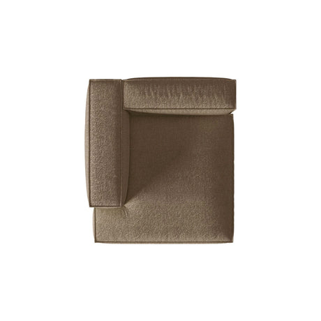 Nuria Modulares Sofa Sitzelement, Linke Seite, aus Boucle in Cappuccino (Monet Cappucino), 147x127 cm von Micadoni – Bild 5