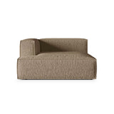 Nuria Modulares Sofa Sitzelement, Linke Seite, aus Boucle in Cappuccino (Monet Cappucino), 147x147 cm von Micadoni – Bild 1