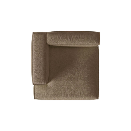 Nuria Modulares Sofa Sitzelement, Linke Seite, aus Boucle in Cappuccino (Monet Cappucino), 147x147 cm von Micadoni – Bild 5