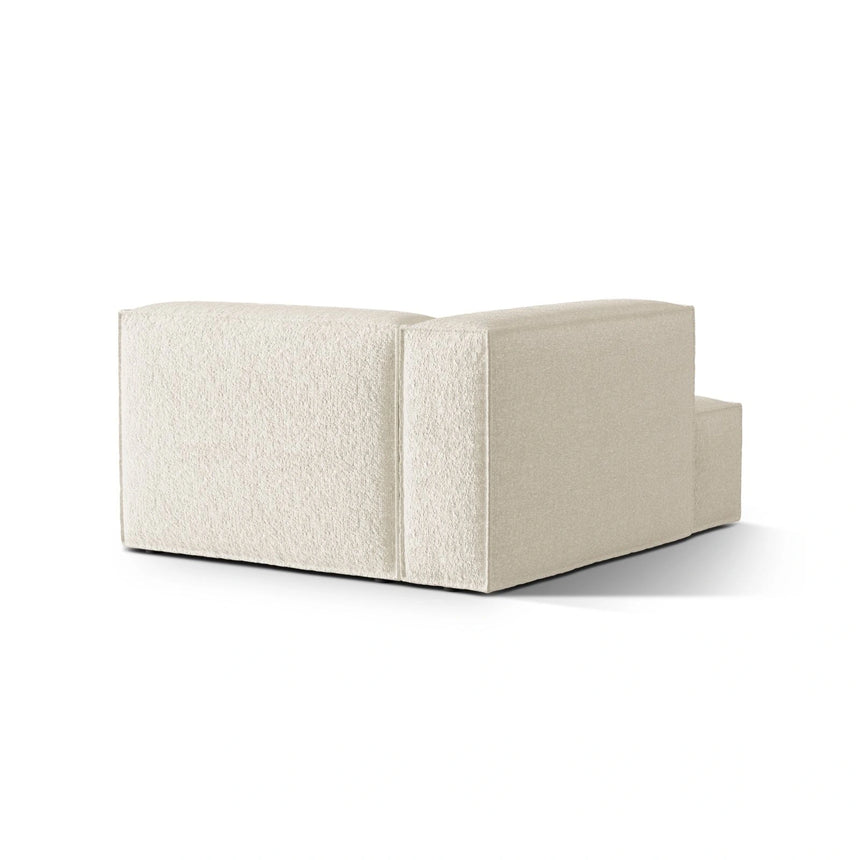 Nuria Modulares Sofa Sitzelement, Linke Seite, aus Boucle in Elfenbein (Monet Nata), 147x127 cm von Micadoni – Bild 4
