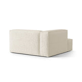 Nuria Modulares Sofa Sitzelement, Linke Seite, aus Boucle in Elfenbein (Monet Nata), 147x147 cm von Micadoni – Bild 4