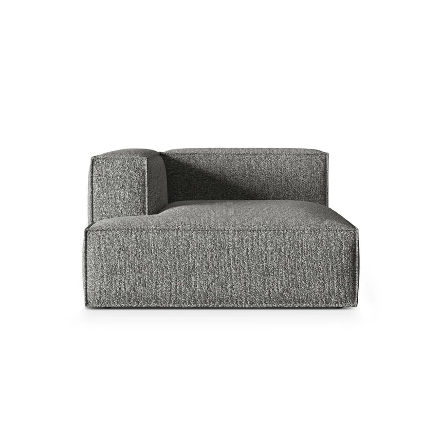 Nuria Modulares Sofa Sitzelement, Linke Seite, aus Boucle in Graphit (Monet Graphite), 147x127 cm von Micadoni – Bild 1