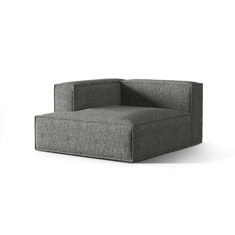 Nuria Modulares Sofa Sitzelement, Linke Seite, aus Boucle in Graphit (Monet Graphite), 147x127 cm von Micadoni – Bild 3