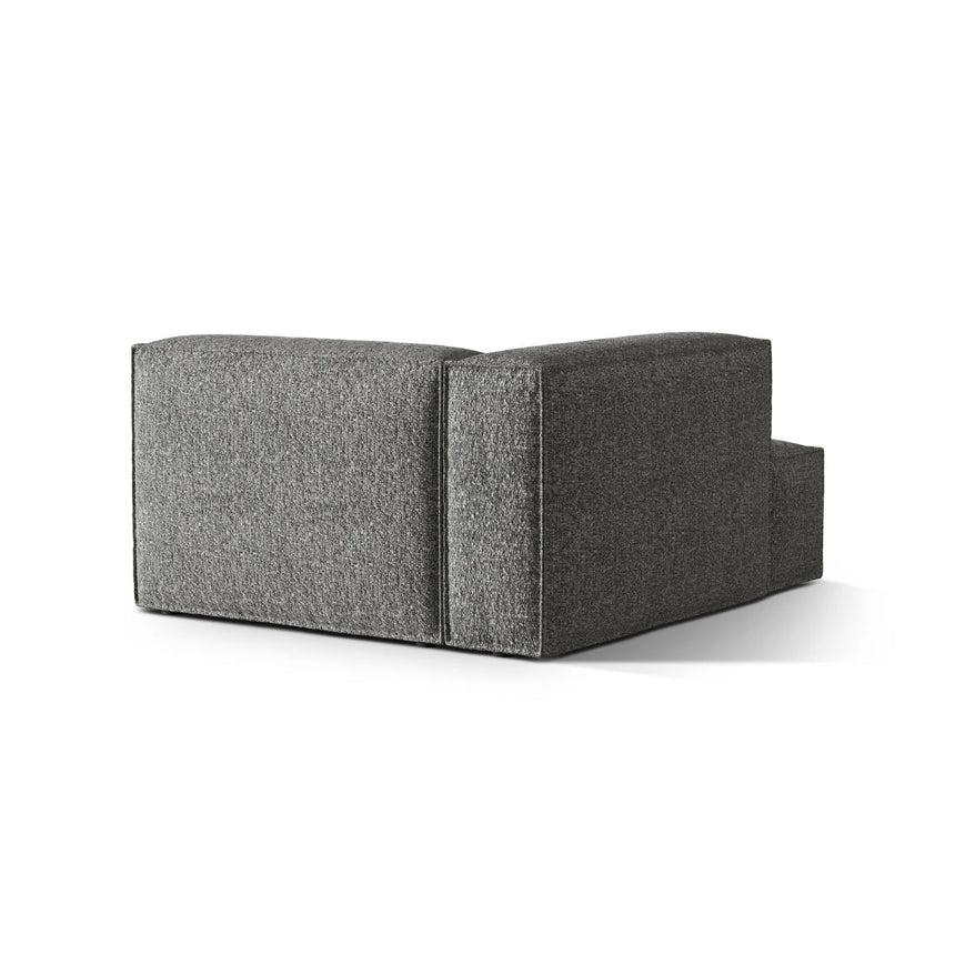 Nuria Modulares Sofa Sitzelement, Linke Seite, aus Boucle in Graphit (Monet Graphite), 147x127 cm von Micadoni – Bild 4
