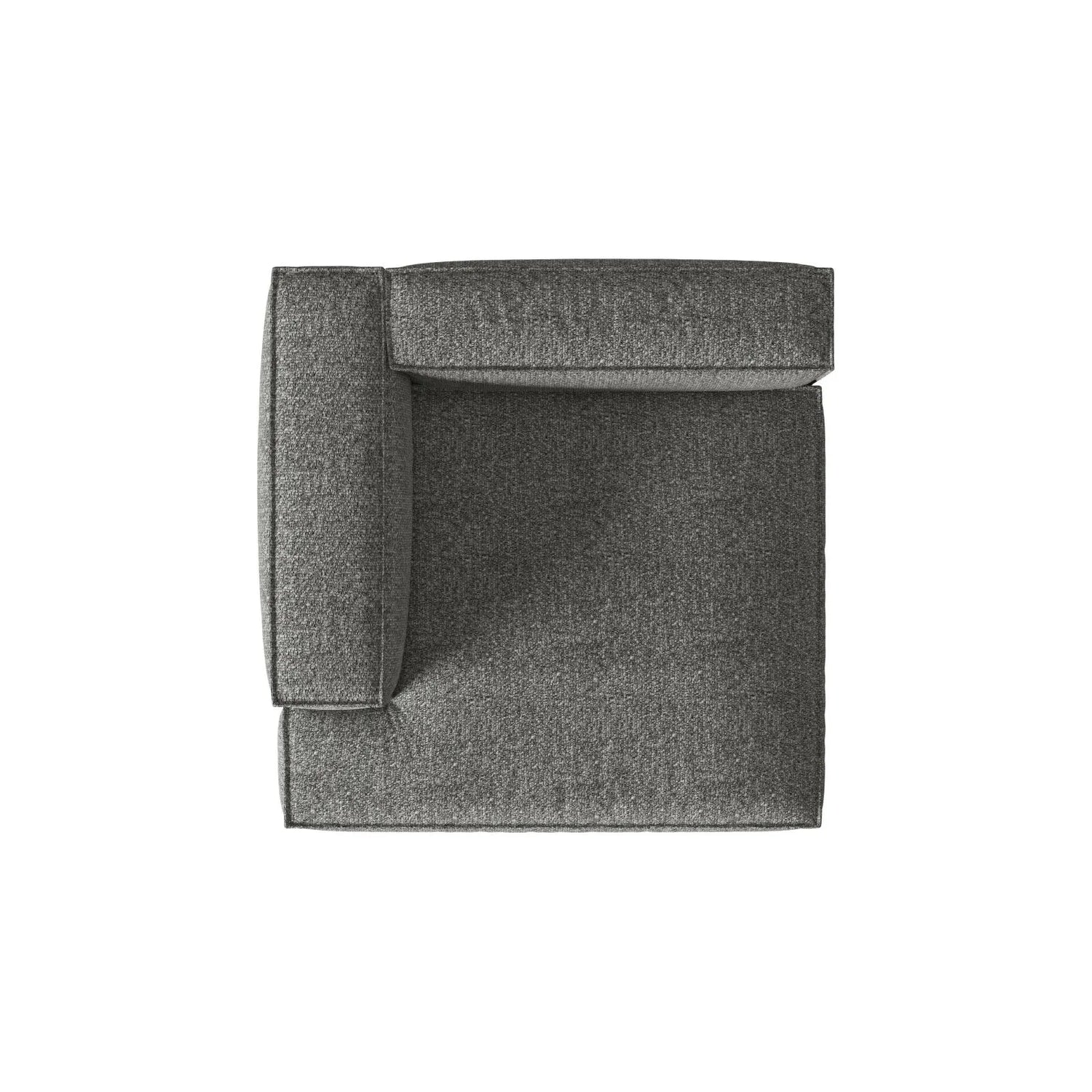 Nuria Modulares Sofa Sitzelement, Linke Seite, aus Boucle in Graphit (Monet Graphite), 147x127 cm von Micadoni – Bild 5