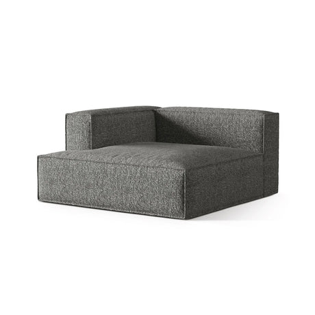 Nuria Modulares Sofa Sitzelement, Linke Seite, aus Boucle in Graphit (Monet Graphite), 147x147 cm von Micadoni – Bild 3