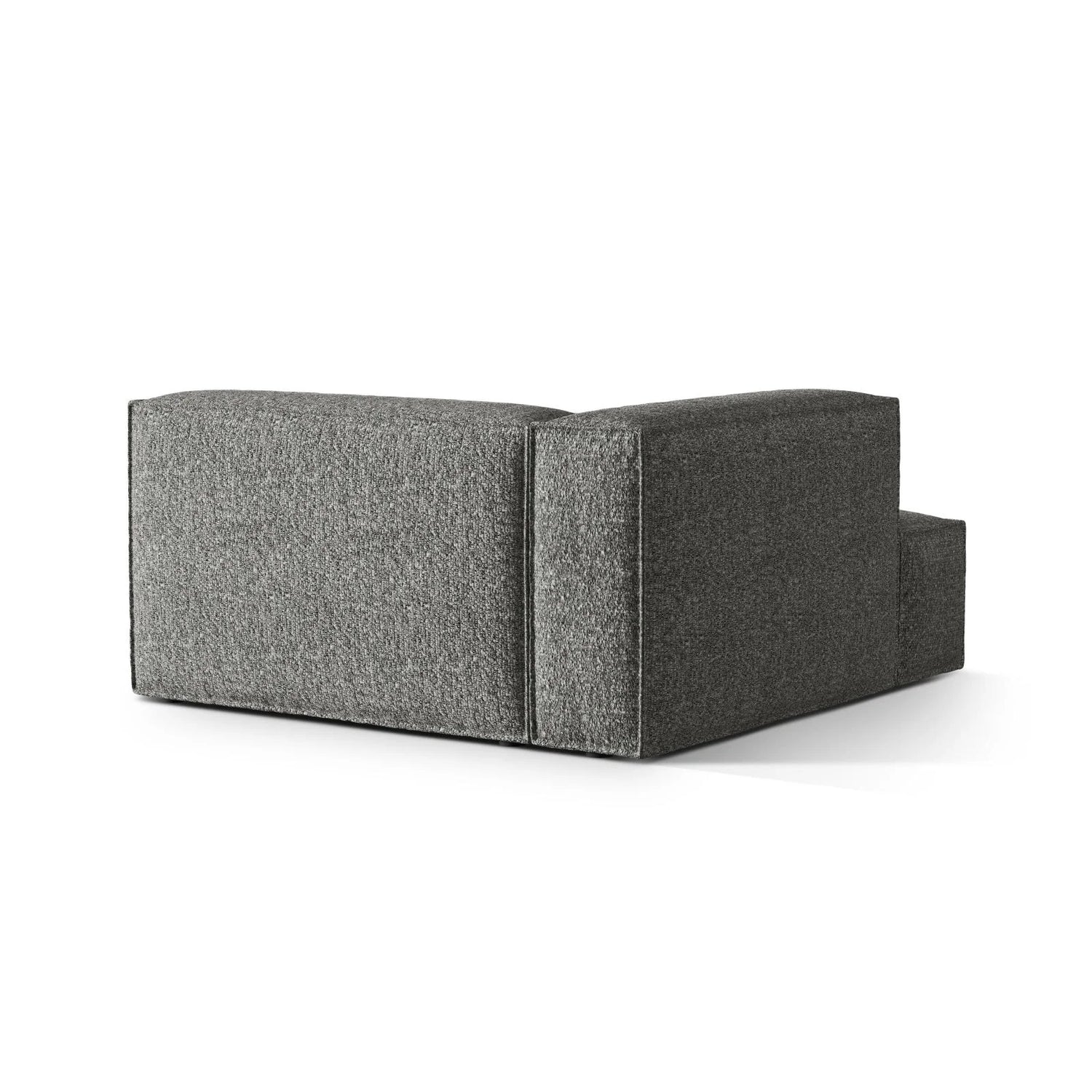 Nuria Modulares Sofa Sitzelement, Linke Seite, aus Boucle in Graphit (Monet Graphite), 147x147 cm von Micadoni – Bild 4