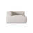 Nuria Modulares Sofa Sitzelement, Linke Seite, aus Boucle in Grau Beige meliert (Monet Pearl), 147x127 cm von Micadoni – Bild 1