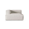 Nuria Modulares Sofa Sitzelement, Linke Seite, aus Boucle in Grau Beige meliert (Monet Pearl), 147x127 cm von Micadoni – Bild 1
