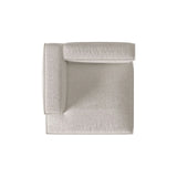 Nuria Modulares Sofa Sitzelement, Linke Seite, aus Boucle in Grau Beige meliert (Monet Pearl), 147x127 cm von Micadoni – Bild 5