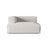 Nuria Modulares Sofa Sitzelement, Linke Seite, aus Boucle in Grau Beige meliert (Monet Pearl), 147x147 cm von Micadoni – Bild 1