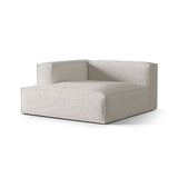 Nuria Modulares Sofa Sitzelement, Linke Seite, aus Boucle in Grau Beige meliert (Monet Pearl), 147x147 cm von Micadoni – Bild 3