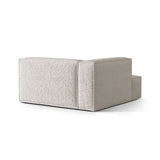 Nuria Modulares Sofa Sitzelement, Linke Seite, aus Boucle in Grau Beige meliert (Monet Pearl), 147x147 cm von Micadoni – Bild 4