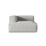 Nuria Modulares Sofa Sitzelement, Linke Seite, aus Boucle in Silber (Monet Silver), 147x127 cm von Micadoni – Bild 1