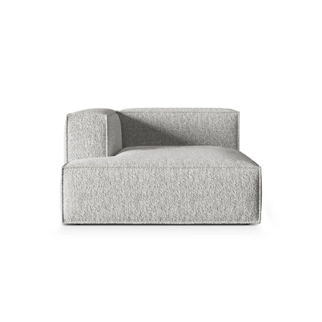 Nuria Modulares Sofa Sitzelement, Linke Seite, aus Boucle in Silber (Monet Silver), 147x127 cm von Micadoni – Bild 1