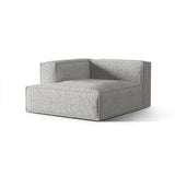 Nuria Modulares Sofa Sitzelement, Linke Seite, aus Boucle in Silber (Monet Silver), 147x127 cm von Micadoni – Bild 3