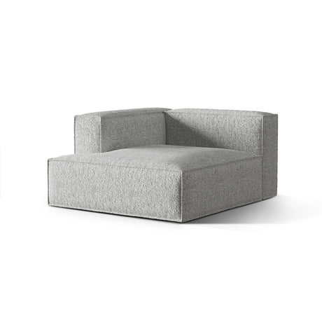 Nuria Modulares Sofa Sitzelement, Linke Seite, aus Boucle in Silber (Monet Silver), 147x127 cm von Micadoni – Bild 3