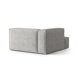 Nuria Modulares Sofa Sitzelement, Linke Seite, aus Boucle in Silber (Monet Silver), 147x147 cm von Micadoni – Bild 4