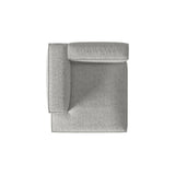 Nuria Modulares Sofa Sitzelement, Linke Seite, aus Boucle in Silber (Monet Silver), 147x147 cm von Micadoni – Bild 5
