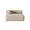Nuria Modulares Sofa Sitzelement, Linke Seite, aus Samt, Boucle oder Strukturstoff, 147x127 cm von Micadoni – Bild 1
