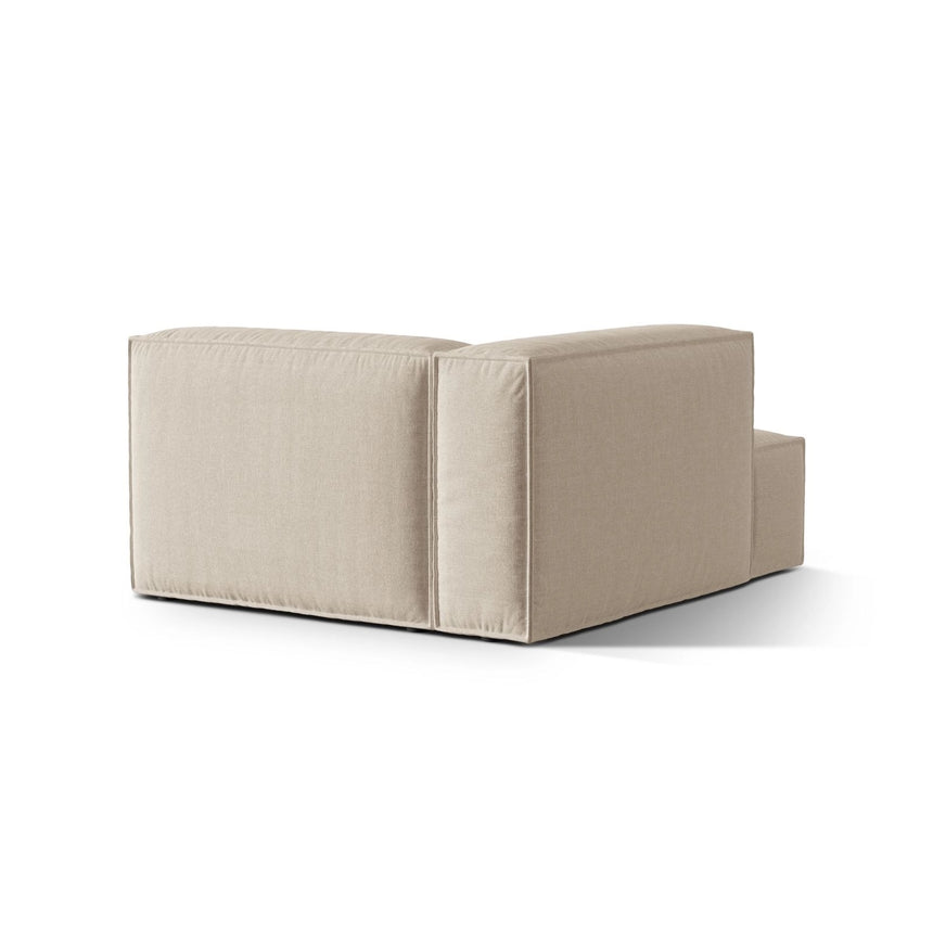 Nuria Modulares Sofa Sitzelement, Linke Seite, aus Samt, Boucle oder Strukturstoff, 147x127 cm von Micadoni – Bild 4