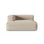 Nuria Modulares Sofa Sitzelement, Linke Seite, aus Samt, Boucle oder Strukturstoff, 147x147 cm von Micadoni – Bild 1