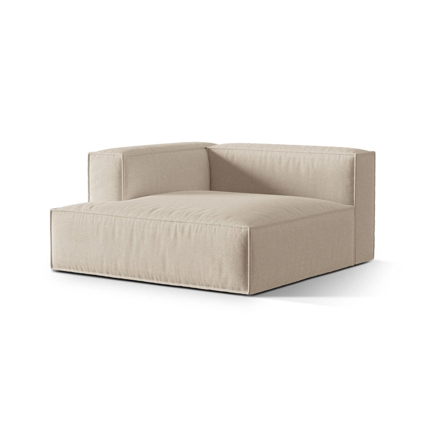 Nuria Modulares Sofa Sitzelement, Linke Seite, aus Samt, Boucle oder Strukturstoff, 147x147 cm von Micadoni – Bild 3