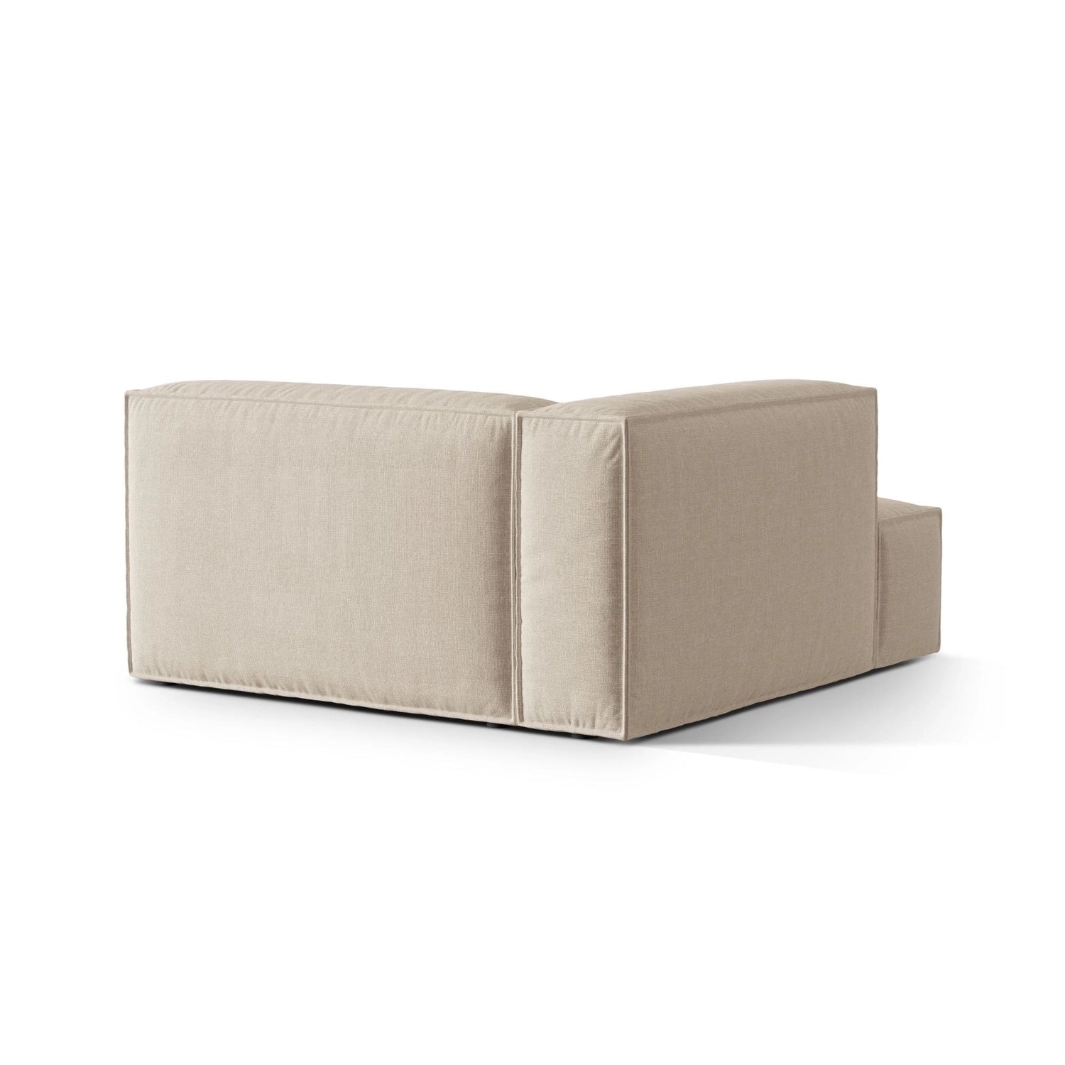 Nuria Modulares Sofa Sitzelement, Linke Seite, aus Samt, Boucle oder Strukturstoff, 147x147 cm von Micadoni – Bild 4